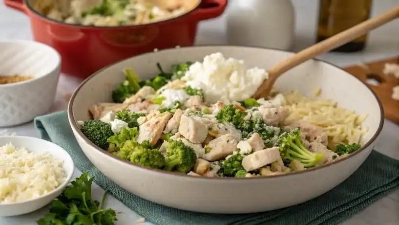 Chicken and broccoli ricotta filling